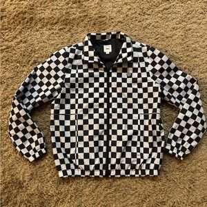 Women’s Vans Checkered Black and White windbreaker Jacket